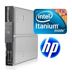 (refurbished) server blade hp integrity bl860c intel itanium 2 9140m 1.66ghz 18mb cache 64gb 292gb sas ad399a