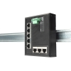 Switch 8-porte gigabit flat din rail industriale