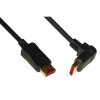 Cavo di connessione displayport 1.4 8k mt 1,8 connettore angolato a 90
