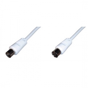 Cavo antenna tv maschio/femmina 2,50mt bianco
