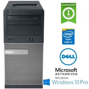 (refurbished) pc dell optiplex 3020 mt core i5-4590 3.3ghz 4gb ram 500gb dvd-rw windows 10 professional tower