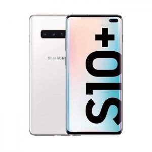 (refurbished) smartphone samsung galaxy s10+ sm-g975f/ds 6.1" fhd 8gb 128gb 12mp white [grade b]