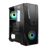 Case atx itek spacirc vo gaming 2 argb fan laterale trasp.