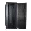 Armadio rack 19" 42u (a)2055, (l)800, (p)800 colore nero porta traforata con guidacavi  laterale