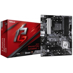 Scheda madre asrock b550 phantom gaming 4 sk am4 4*ddr4 m.2 hdmi