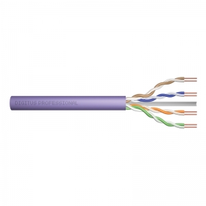 Matassa cavo solido lszh cat 6 u-utp 250 mhz in rame cpr: cca (en 50575) awg 23/1