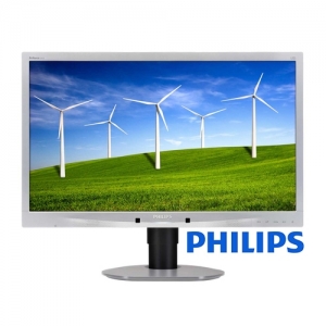 (refurbished) monitor philips brilliance 241b4l 24 pollici full hd led 1920 x 1080 silver-black