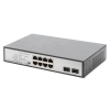 Digitus switch gigabit 8 porte con 6 x porte poe, 2 x rj45, 2 x sfp uplink, 802.3 af/at/bt