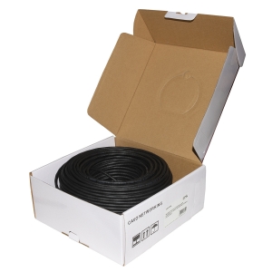 Matassa cavo rete categoria 6a non schermato utp awg24 halogenfree flessibile colore nero mt.100