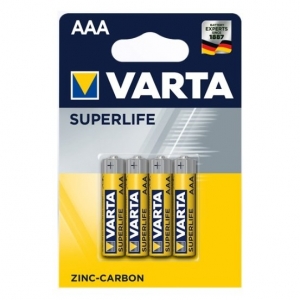 Batteria mini stilo aaa zinco-carbone lr6 blister 4 pz. varta