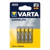 Batteria mini stilo aaa zinco-carbone lr6 blister 4 pz. varta
