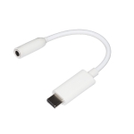 Adattatore usb type c maschio a jack 3,5" audio femmina bianco