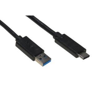 Cavo usb 3.0 "a" maschio - usb-c per ricarica e scambio dati in rame guaina halogenfree mt 1