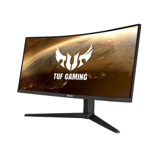 Asus monitor curvo 34" led ips 21:9 wqhd, 1ms 165hz, tuf gaming, hdr 400, hdmi/dp, multimediale