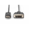 Cavo displayport - dvi 24+1 maschio/maschio mt 3