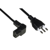 Cavo alimentazione italiano 1,8mt per pc/stampanti/ecc. iec 90°