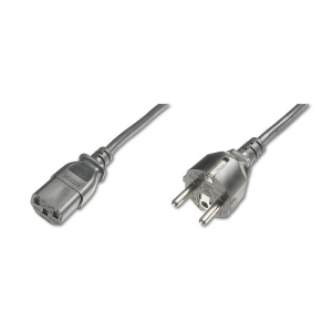 Cavo alimentazione 10/16 ampere 250 v-vde spina dritta presa iec dritta mt.1.80