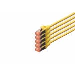 Confezione 5 cavi cat 6 schermati s/ftp mt 10 colore giallo digitus