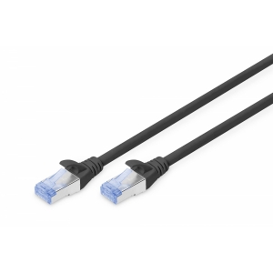 Cavo rete cat 5e schermato sf/utp colore nero mt 2 digitus