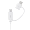 Samsung cavo ep-dg930 combo (type-c & micro usb) white