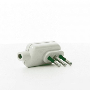 Spina italiana tripolare 10a 2p+t 10a ribassata a 90