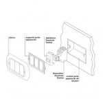 Adattatore keystone a incasso con presa usb per alimentazione usb-a 5v 2,1a