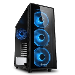 Case atx sharkoon tg4 rgb vetro temperato no psu