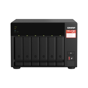 Qnap nas tower 6bay 2.5"/3.5" ssd/hdd sata, amd ryzen v1500b 2.2ghz 4core 2.0ghz, 8gb sodimm