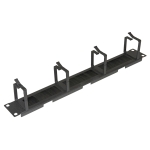 Pannello passacavi 4 anelli per rack 19" 1u nero lkcopbrn