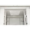 Armadio rack 19" 42u (a)2055, (l)800, (p)800 colore grigio porta vetro disassemblato con guidacavi laterale
