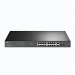 Switch 16 porte poe+ 10/100mbps +2 gigabit/sfp tl-sl1218mp