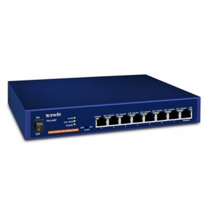 Switch 8 porte poe ieee 802.3af/at tef1108p staffe rack 123w