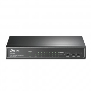 Switch desktop 9 porte 10/100mbps di cui 8 poe+ tl-sf1009p