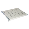 Ripiano universale per armadio rack 19" allungabile 370-450 mm con 4 agganci grigio