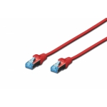 Cavo rete schermato sf/utp in rame cat. 5e colore rosso mt. 0,5