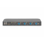 Digitus switch kvm, 4 porte, 4k60hz, 4 x dp in, 1 x dp/hdmi out