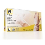 1conf. da 100pz tg.l - rmove guanti vinyl clear uso medico senza polvere