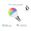 Lampadina wi-fi rgb+bianco caldo e14 g45 dimmerabile