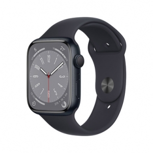 Apple watch series 8 gps + cellular 41mm midnight aluminium case with midnight sport band - regular
