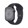Apple watch series 8 gps + cellular 41mm midnight aluminium case with midnight sport band - regular