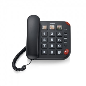 Telefono fisso brondi bravo 15 colore nero