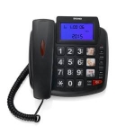 Telefono fisso brondi bravo 90 lcd colore nero