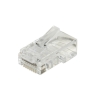 Plug di rete rj45 utp cat 5 con fori 100 pz. per cavo fless.