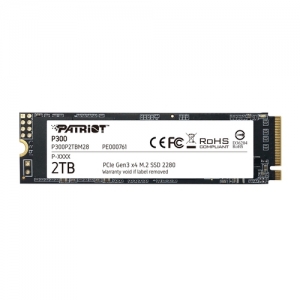 Patriot ssd p300 2tb m2 2280 pcie gen3, 2100mbs/1650mbs r/w