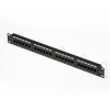 Patch panel 24 porte rj45 u/utp cat.5e rack 19" digitus nero