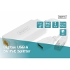 Splitter digitus usb-a 5v poe