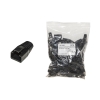 Copriconnettore plug rj45 8mm 100pz (lkpl8n8) nero