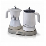 Ariete breakfast station (1344) - sistema elettrico 3 in 1 moka + cappuccinatore + bollitore - 500w