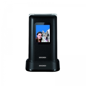 Brondi amico prezioso (nero) - telefono cellulare senior