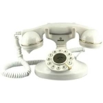 Brondi vintage 10 (bianco) - telefono corded - design retro''